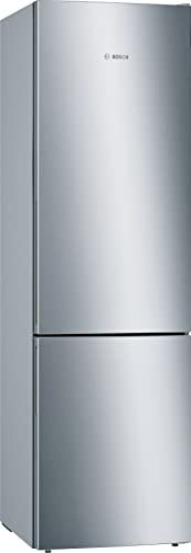 Bosch Hausgeräte KGE39AICA Serie 6 Kühl-Gefrier-Kombination, 201 x 60 cm, 249 L Kühlen + 88 L Gefrieren, VitaFresh längere Frische, LowFrost, LED-Beleuchtung gleichmäßige Ausleuchtung, Silber