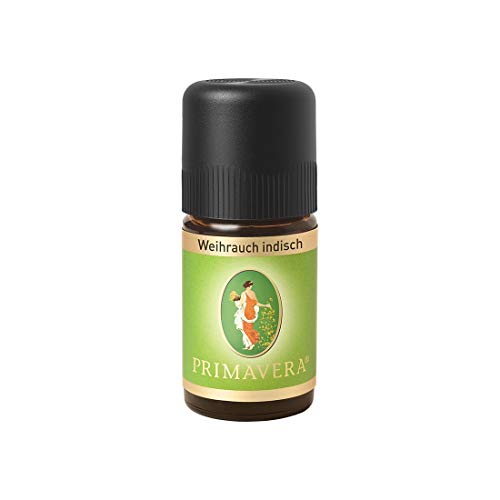 PRIMAVERA Ätherisches Öl Weihrauch indisch 5 ml - Aromaöl, Duftöl, Aromatherapie - reinigend, ausgleichend - vegan