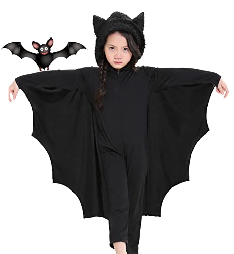 Seawhisper Fledermaus Kostüm Kinder Halloween Kostüm Mädchen Jungen Vampir Kostüm Kinder 104 110