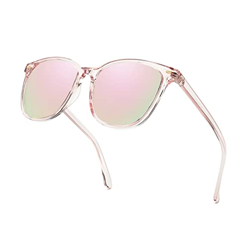 Myiaur Polarisierte Sonnenbrillen Damen Groß, UV400 Schutz Brille Klassische Verspiegelte Sonnenbrille