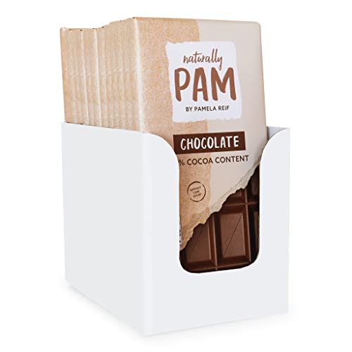 Naturally Pam Chocolate | Vegane Schokolade-Tafel-Großpackung | 12 x 85 g