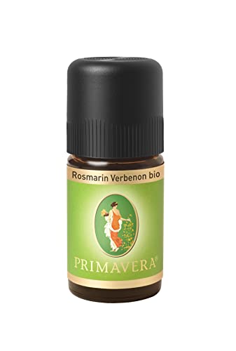 PRIMAVERA Ätherisches Öl Rosmarin Verbenon bio 5 ml - Aromaöl, Duftöl, Aromatherapie - erfrischend, klärend, konzentrationsfördernd - vegan