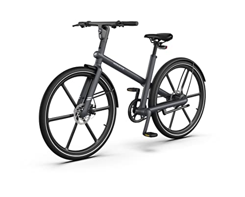 Honbike UNI4 E-Bike 27,5' Unisex Elektrofahrrad URBAN Style 250W Hinterrrad-Nabenmotor & Carbon-Riemenantrieb (max 100km Reichweite, Scheibenbremse, Luftfahrtaluminium, IPX6, Display+App) wartungsarm