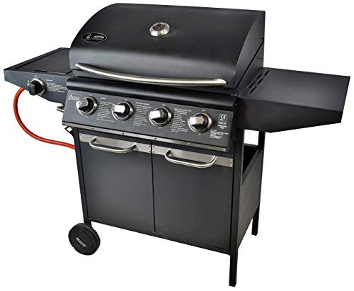 ACTIVA Grill Gasgrill Grillwagen 5 Brenner (12,8 kW + 3,2 kW) BBQ Barbeque Gas-Grill mit Deckel