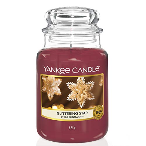 Yankee Candle Duftkerze im Glas (groß) | Glittering Star | Brenndauer bis zu 150 Stunden