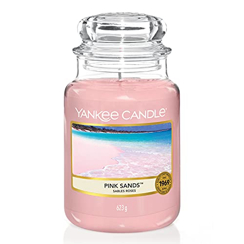 Yankee Candle Duftkerze im Glas (Große Kerze im Glas) | Pink Sands | Brenndauer bis zu 150 Stunden