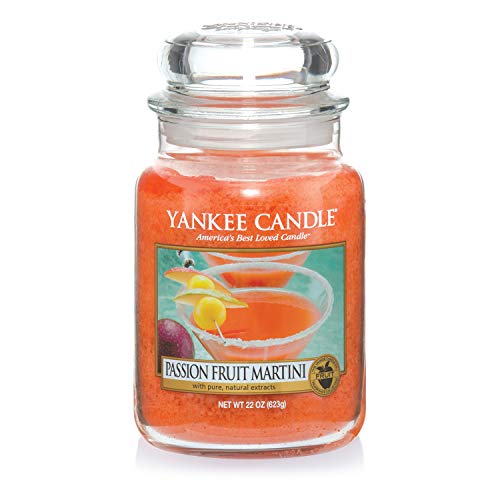 Yankee Candle Duftkerze im Glas (Große Kerze im Glas) | Passion Fruit Martini | Brenndauer bis zu 150 Stunden