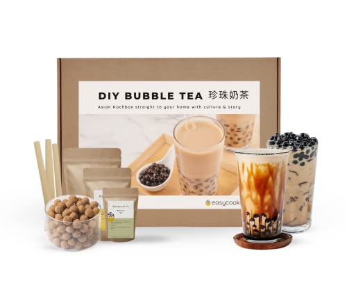 EasyCookAsia Bubble Tea DIY Set I Mit freundliche Anleitung für Kochanfänger I Besonderes Geschenk für Asia- und Kochliebhaber