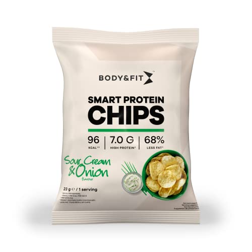 Body & Fit Smart Protein Chips 12 Beutel (Sour Cream & Onion)