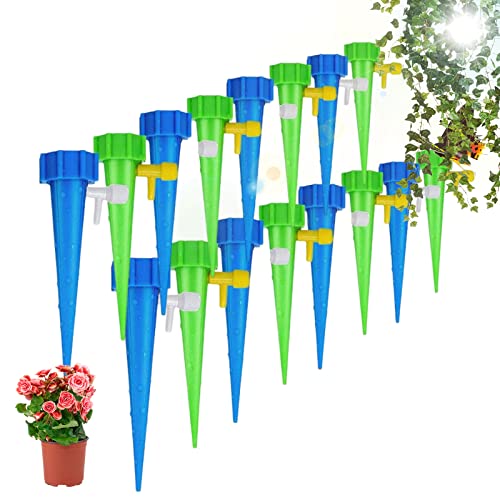 Automatisch Bewässerung Set, 20 Selbstbewässernde Spikes,Bewässerung Pflanzen Urlaub,Pflanzen Wasserspender, Automatische Bewässerung von Pflanzen - Blumen - Garten,für Innen- und Außenpflanzen