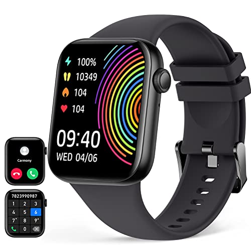 HOETEK Smartwatch Herren mit Telefonfunktion, 1,95 Zoll Bluetooth Anrufe Smartwatch, Fitnessuhr Damen mit Herzfrequenzmessung, Schlafmonitor, IP67 wasserdicht und Aktivitätstracker für iOS Android